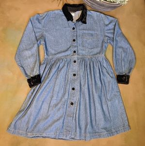 Vintage Jean Dress Velvet My Michelle